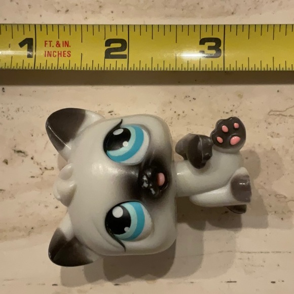 Littlest Pet Shop Magic Motion Paw Licking Kitten LPS 16 Toy 2005 Persian Cat - Picture 6 of 6